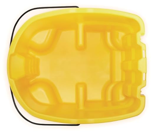 Rubbermaid Commercial Products WaveBrake 26 Qt. Side-Press Mop Bucket and Wringer Combo on Wheels, Yellow, for Professional/Industrial/Business Heavy-Duty Floor Cleaning/Mopping