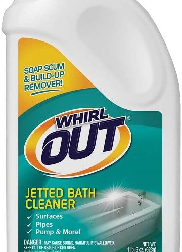 OUT Jetted Bath and Hot Tub Cleaner, 22 Ounce, White, WO06N