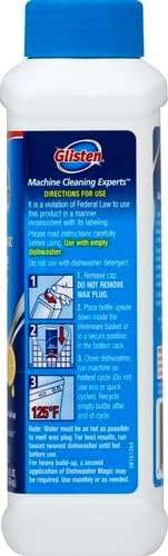 Glisten Dishwasher Magic Disinfectant & Cleaner Lemon 12 Oz