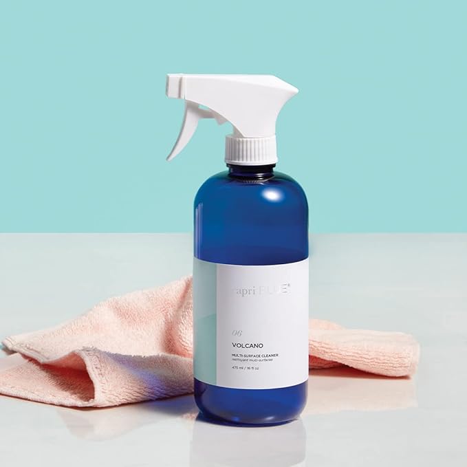 Capri Blue Volcano Multi Surface Cleaner Spray - Multi Purpose Cleaner - Cleaning Spray Safe for Countertops, Granite, & More - Vegan & Cruelty Free Cleaning Supplies (16 fl oz)