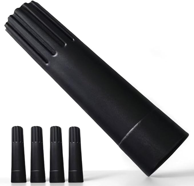 Squeegee Adapter, Changes The Threaded Tip to a Standard Friction Taper Fit, Black 4pc