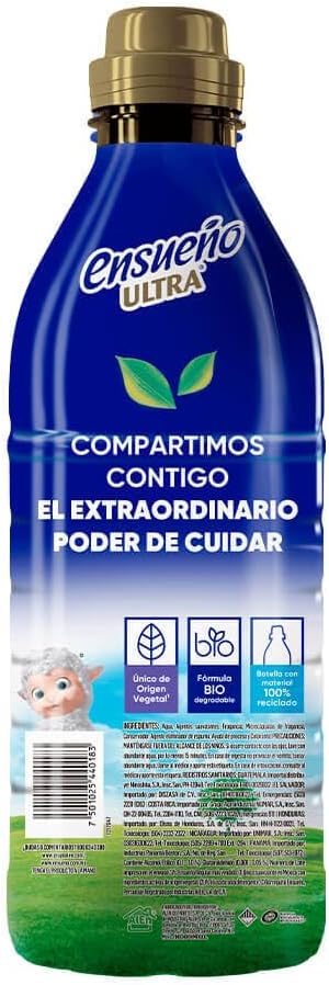 ENSUEÑO Ultra 7-in-1 Fabric Softener, Frescura Azul, Triple Fragrance Concentration, 740ml, 3 Pack