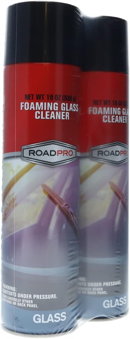 RoadPro RP19FGC 19 oz. Foaming Glass Cleaner - 2 per Pack