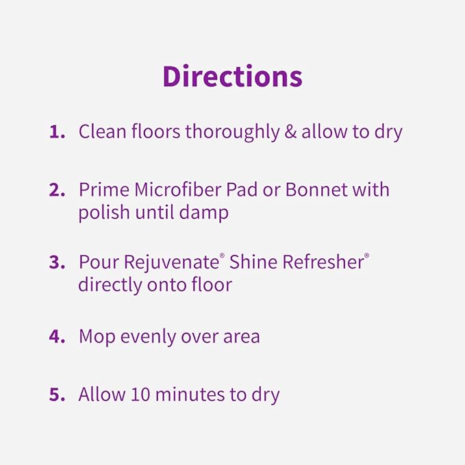 Rejuvenate Shine Refresher Floor Polish Renews Shine On Newer And Recently Restores Floors Including Sealed Hardwood,Laminate,Vinyl And Tile,32 Ounces,(Pack of 2)