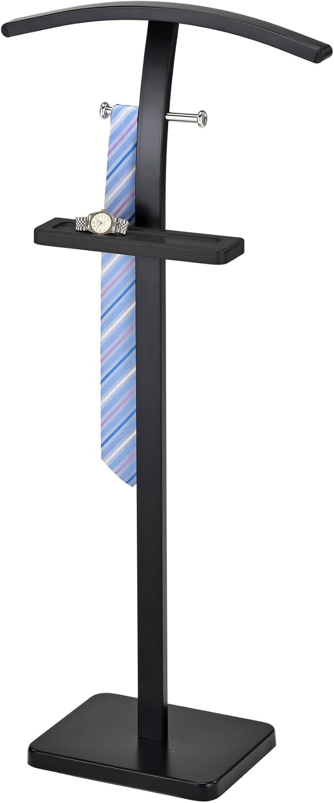 Kings Brand Furniture - Metal Suit Valet Stand, Clothes Rack, Clothing Organizer, Jacket Hanger (Black)