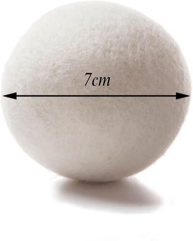 Premium Wool Dryer Balls – XL 6-Pack, 100% New Zealand Wool, Organic & Reusable, Natural Fabric Softener Alternative, Reduces Static, Wrinkles & Drying Time