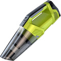 Cordless Car Vacuum: Portable Handheld Vacuum with LED Light, High Power Suction, Lightweight Rechargeable Hand Vacuum Cleaner for Car, Home, Office, and Pet Hair - Green