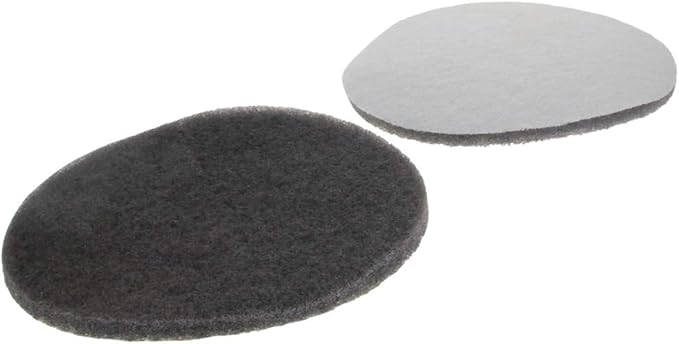 Utoolmart 1200-Grits 7 Inch Scrubber Scouring Pads Flocking Scuff Pads-Multipurpose, Drill Scuffing Disc Hoop and Loop Surface Conditioning Disc Gray 8pcs