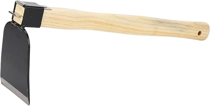 Acouto Garden Weeding Hoe Hoe Ergonomic Wooden Handle Carbon Steel Lightweight Garden Weeding Home Heavy Duty, Lawn & GardenGardening & Lawn Care/ToolsHoes