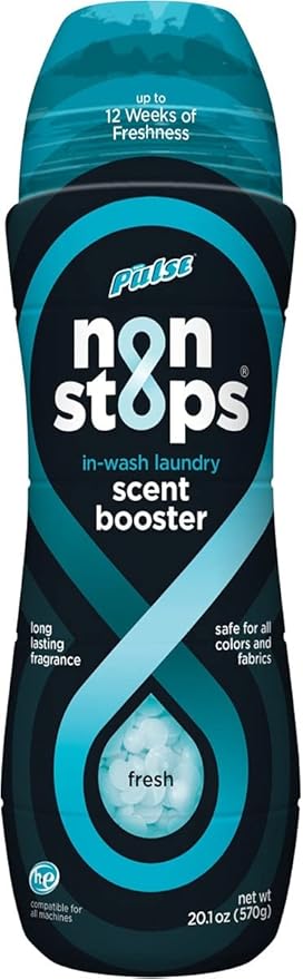 PULSE Non Stops Laundry Scent Boosters - Fresh Scent - Scent Boosting Beads - Long Lasting Fragrance (20.1 oz)