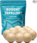 Rodent Repellent, Mouse Repellent, Mice Repellent Indoor, Rat Repellent, Mouse Deterrent for Car, Peppermint Balls for Mice, Keep Mice Out of Garage, Moth Balls for Outdoor Use-12Pcs