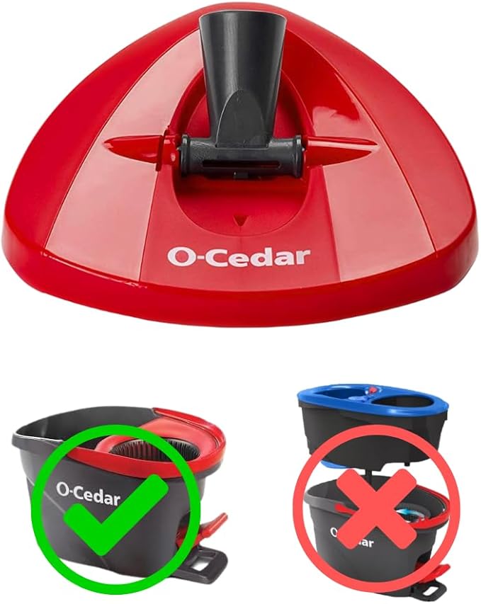 O-Cedar Genuine Replacement Mop Base Part for EasyWring Spin Mop, Not Compatible with RinseClean