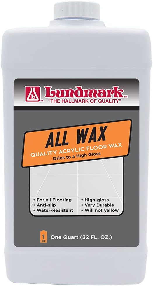Lundmark All Wax, Self Polishing Floor Wax, 32-Ounce, 3201F32-6, (Model: LUN-3201F32-6)
