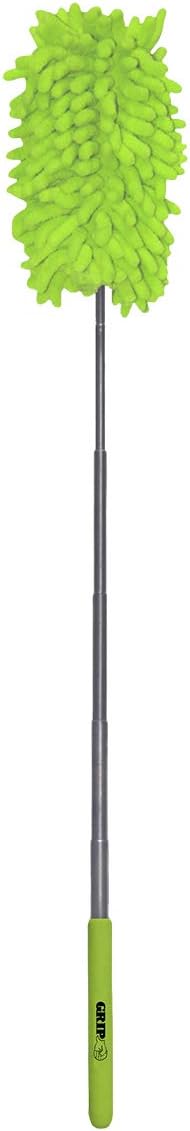 Grip Telescopic Micro Fiber Duster - Extends 10" to 34" - Traps and Holds Dust Without Harmful Cleaning Chemicals - Cleaning/Dusting Around Home, Office, Vehicle