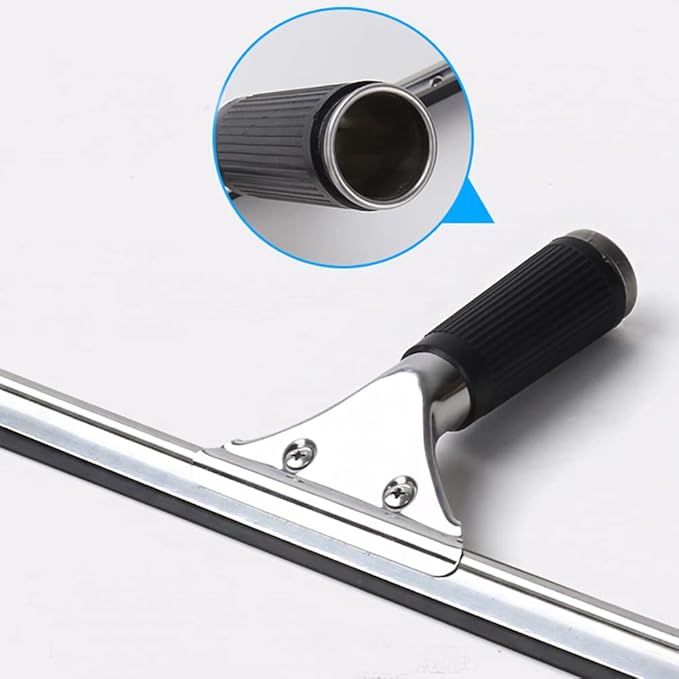 Black 15cm 6in Window Squeegee All Purpose Squeegee for Glass Shower Doors, Car Window, Home Mirrors, Bathroom Cleaner Wiper Accessory(6in/15cm, Black)