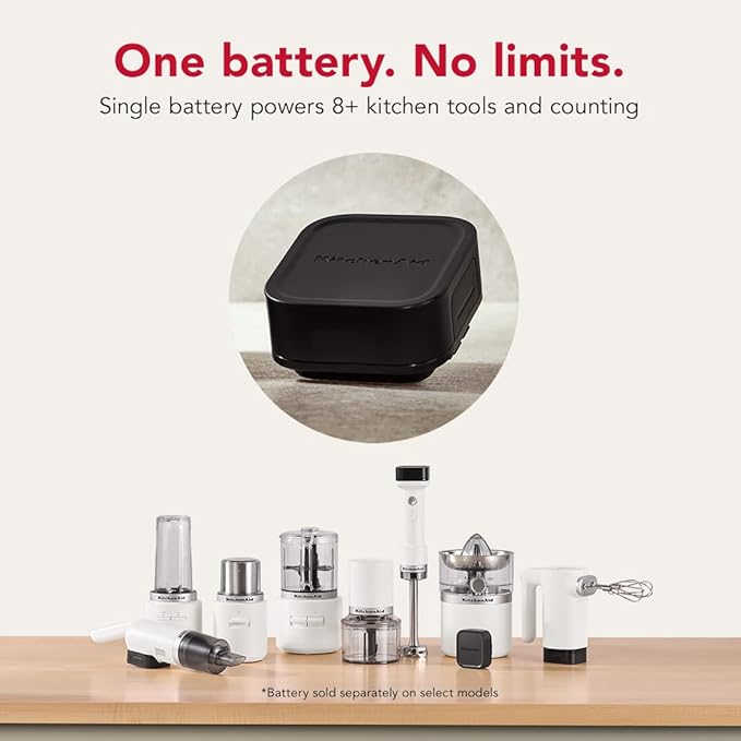 KitchenAid Go™ Cordless Kitchen Vacuum - Battery Included, KKVR121, Porcelain White