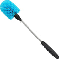 Long Bottle Brush, 15.35 in Bendable Cleaner Brushes for Cleaning Neck Beer Bottles, Wine, Baby Bottles, Water Bottles, Tumblers, Flask, Bird Feeder, Vase, Pipes and Brewing Supplies Blue/1Pack
