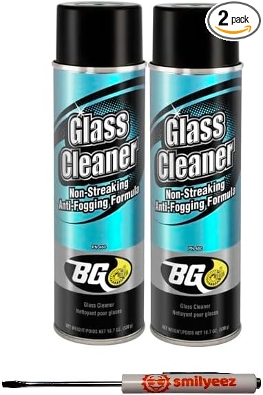 Smilyeez Listing For BG Glass Cleaner PN 460 18.7 oz Can (2 cans) with Pocket Screwdriver