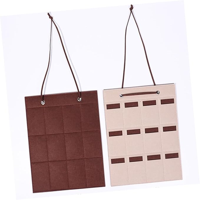 VALICLUD Felt Sunglasses Organizer Hanging Bag 30x40cm Small Storage Pouch Wall-Mounted Glasses Holder for Eyewear and Jewelry Storage