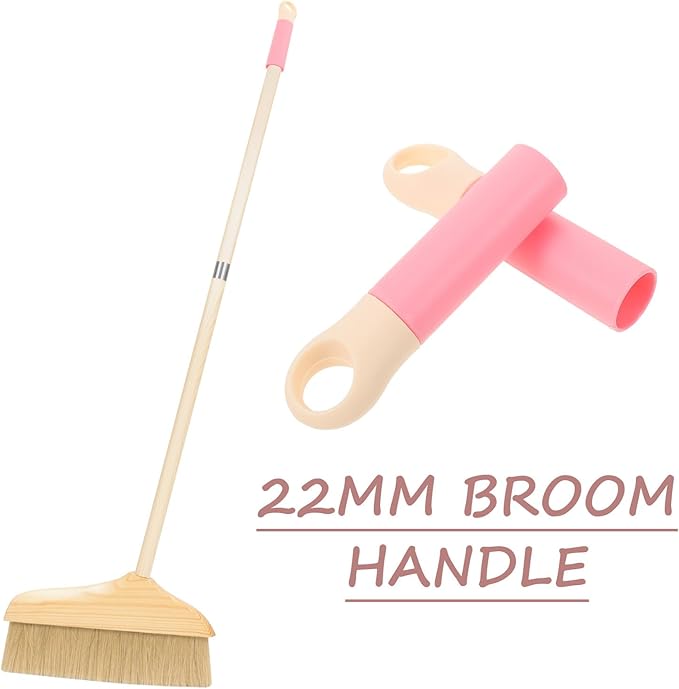 10pcs 22mm Broom Handle Grip Replacement Pink Mop Handle Rod Accessories Dustpan Stick End Caps for Household Cleaning Tools