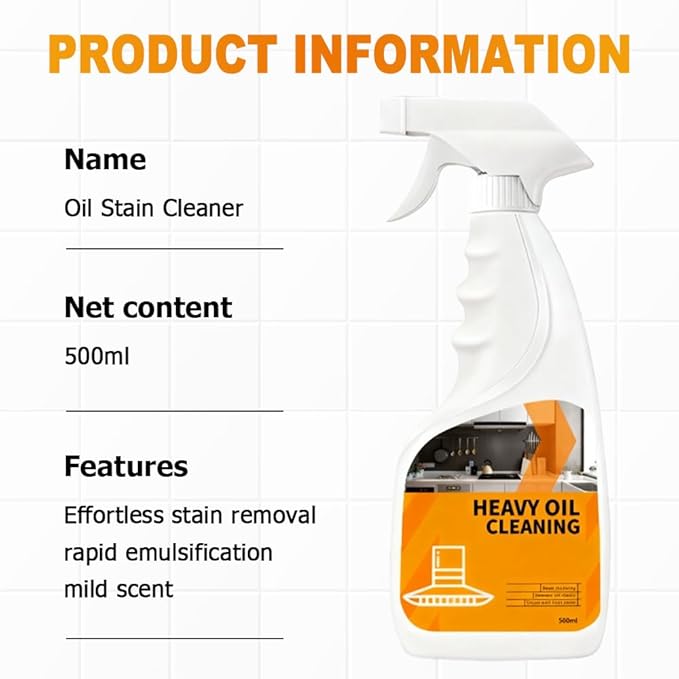 Kitchen Foam Cleaner, 2026 New Oven Grill Cleaner Spray, Multi Purpose Kitchen Cleaner, Household Convenient Spray Cleaner for Home (1, 17.59 fl-oz)