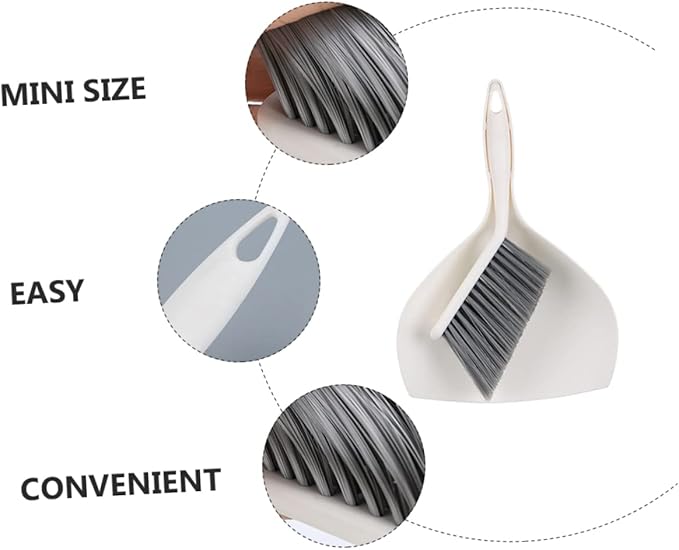 Mini Broom Dustpan Brush Dustpan Set Portable Cleaning Kit Compact Household Supplies