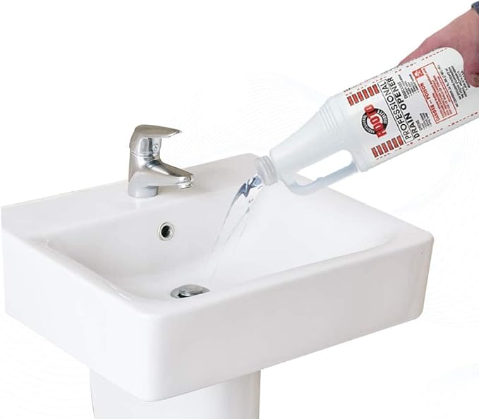 Professional Drain Opener|Deep Penetration|Opens Drains|Dissolves Grease and Residues from Septic Tanks,Bathrooms,Toilets,Kitchen Pipes|Easy to Use for Homes,Hospitals,Offices,Restaurants,etc.