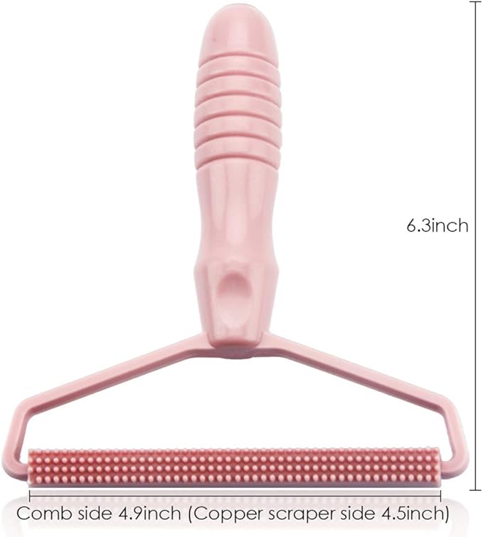 Portable Fabric Shaver, Pet Hair Remover, Manual Lint Remover, Dog Hair Remover Tool, Removing Dust from Clothing, Carpet, Furniture, Blankets, Couch Pink 1pcs