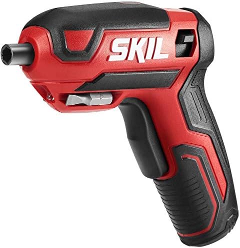 SKIL Rechargeable 4V Cordless Pistol Grip Screwdriver with 42pcs Bit Set, USB Charger and Carrying Case - SD5618-03