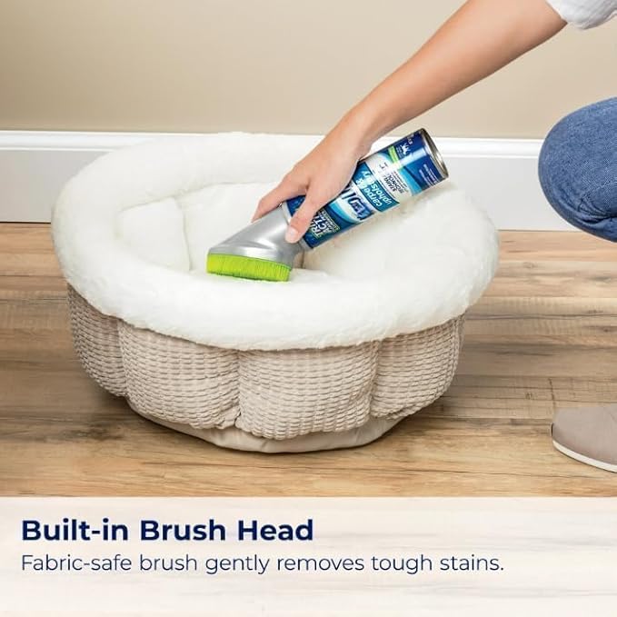 Woo-lite Carpet and Upholstery Foam Cleaner with Built-in Brush, Triple Action Stainlift Technology, Pet Odor Eliminator