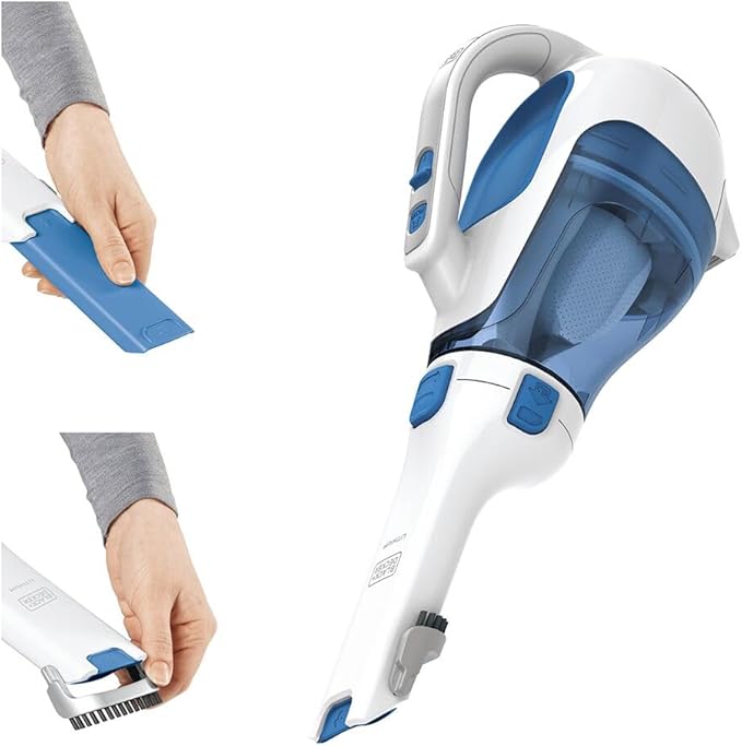 BLACK+DECKER dustbuster Handheld Vacuum, Cordless Car Vacuum Portable 12V, with Rotating and Extendable Nozzle (HHVI320JR02)