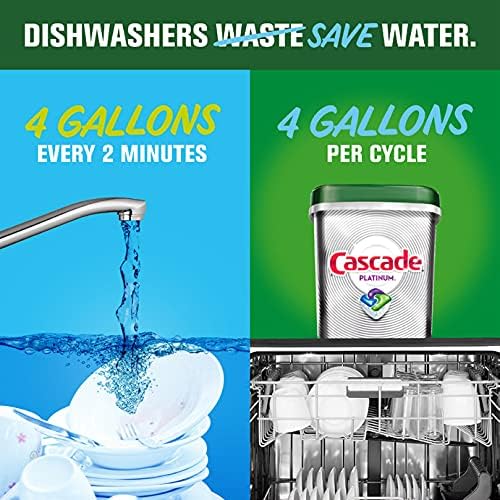 Cascade Platinum ActionPacs, Dishwasher Detergent Pods, Lemon, 36 count (Packaging May Vary)