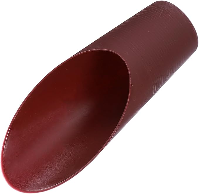 HARFINGTON Bonsai Soil Scoop 6.3" x 1.8" Plastic Colorful Mini Garden Shovel Cultivation Digging Transplanting Tools for Plant Flower Succulent Coffee Beans, Brown