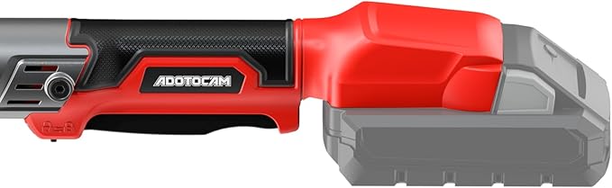 3/8" Cordless Ratchet Wrench for Milwaukee 18V Battery(Tool Only),75FT-LBS(102N.m) Extended Electric Ratchet Wrench with Variable Speed, LED Light, 1/4"&1/2" Adapter,3" Extension Bar