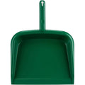 SPARTA Large Handheld Dustpan with Hanging Hole, Heavy-Duty Plastic Dustpan with Wide Lip for Countertops and Surfaces, Plastic, 10 Inches, Green, (Pack of 12)