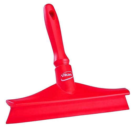 Vikan 71254 Squeegee,Ultra Hygiene,Table,10",PP/RB,RD
