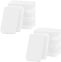 12 - Pack Non-Scratch Scrub Sponges - Sponges for Dishes and Washing Dishes, Cleaning Sponges for Kitchen Home Bathroom Cars, Funny Cut-Outs DIY for Kids (White)