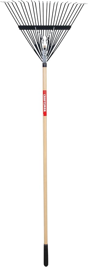 Craftsman 22-Tine Wood Handle Lawn Rake