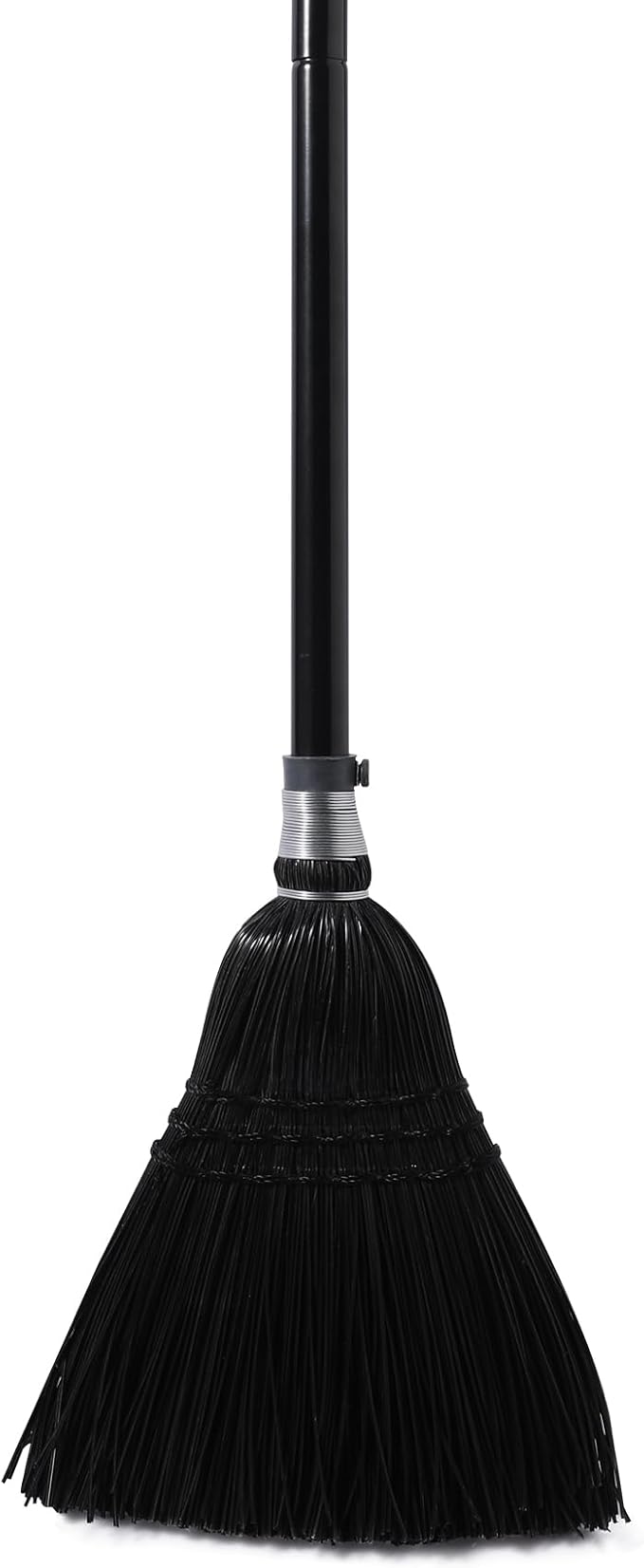 Yocada Broom Commercial Indoor Outdoor Broom 55.5 inch Tall for Courtyard Garage Lobby Mall Market Floor Home Office Leaves Stone Dust Rubbishb Black