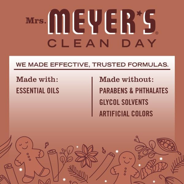 Mrs. MEYER'S CLEAN DAY Multi-Surface Cleaner, Gingerbread, 16 Fl Oz (Pack of 6)
