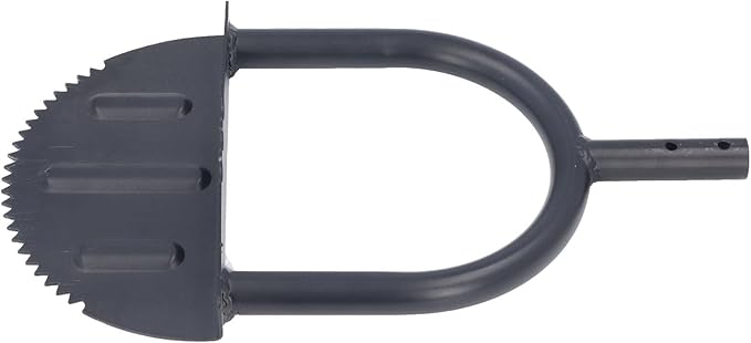 Half Moon Saw Tooth Lawn Edger Long Handle Garden Tool for Sidewalk Flower Bed Edging and Trimming