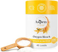 AspenClean | Unscented Oxygen Bleach Powder | Color Safe Laundry Stain Remover | Bleach Alternative | EWG Verified™, Hypoallergenic, Non-Toxic | 45 Loads