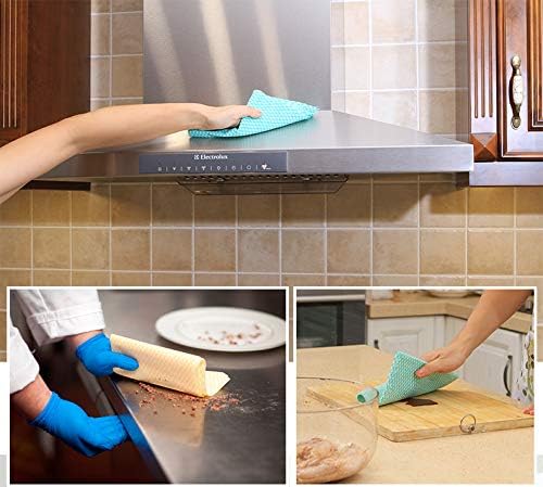 JEBBLAS Reusable Handi Wipes Disposable Cleaning Towels and Dish Cloths, 100 Count/Pack, Red