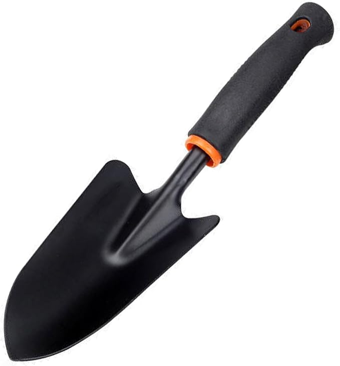 Bend-Proof Garden Trowel - Heavy Duty Polished Stainless Steel - Rust Resistant Oversized Garden Hand Shovel for Quicker Work - Digs Through Rocky/Heavy soils - Comfort Grip (1)