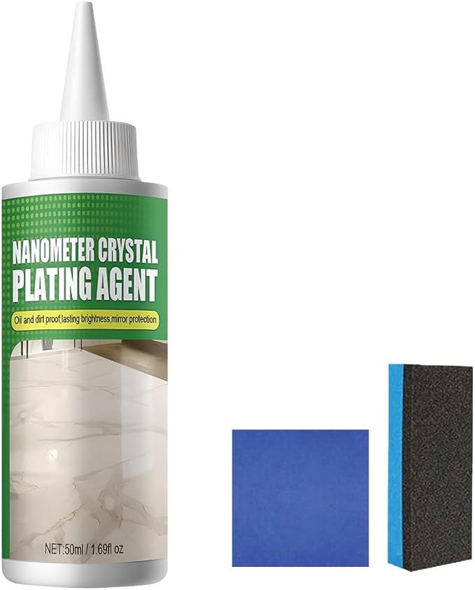 Nano Crystal Coating Agent For Tile & Furniture, 2026 New Granite Countertop Cleaner and Sealer with Protection, Quartz Marble Stone Polish Cleaner for Permanent Hold & Shine Effect Fast Drying (1Pcs)