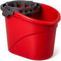 2.5 Gallon Mop Bucket with Built-in Wringer Red Cleaning Bucket for Floor Care Home Use Workspaces Janitorial Tasks and Household Cleaning Needs