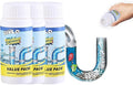 Wild Sink and Drain Cleaner Powder | Rapid-Foam Fast-Acting Pipe Declogger for Kitchen, Bathroom, Toilet, Shower Drain Maintenance (3pcs)