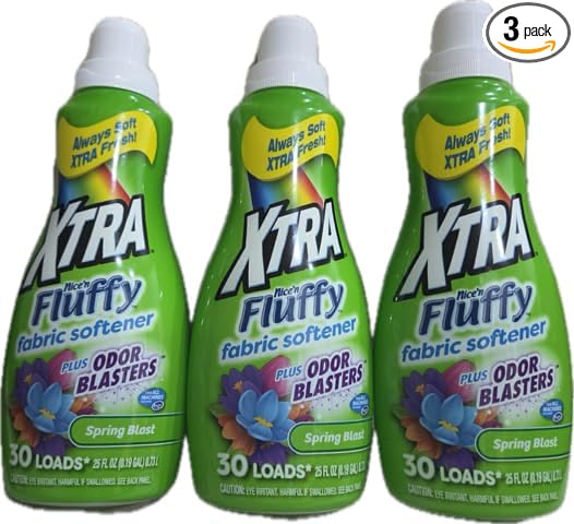 Nice and Fluffy- Fabric Softener~ Spring Blast (30 loads each btl.) (3Pk-75 ozs)