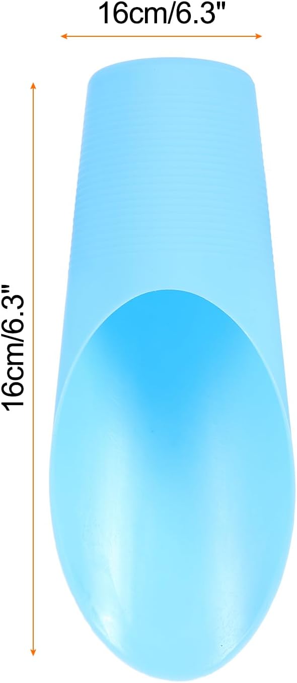 HARFINGTON Bonsai Soil Scoop 6.3" x 1.8" Plastic Colorful Mini Garden Shovel Cultivation Digging Transplanting Tools for Plant Flower Succulent Coffee Beans, Blue