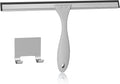AmazerBath Squeegee for Shower Glass Doors - All-Purpose Squeegee with Hook for Shower Doors, Windows, Mirrors, Tiles and Car Glass, 12 Inches